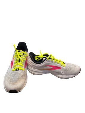 Brooks Launch 9 wms white pink walking running low top sneakers sz 9B SKU 10-090